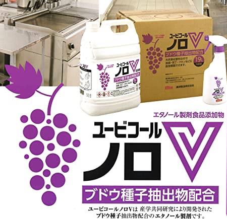 アルコール製剤　ユービコール  ノロV  5L