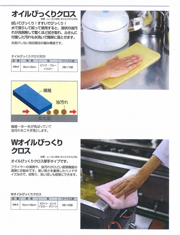 Wオイルびっくりクロス グリーン CW-4 G/5枚入1袋