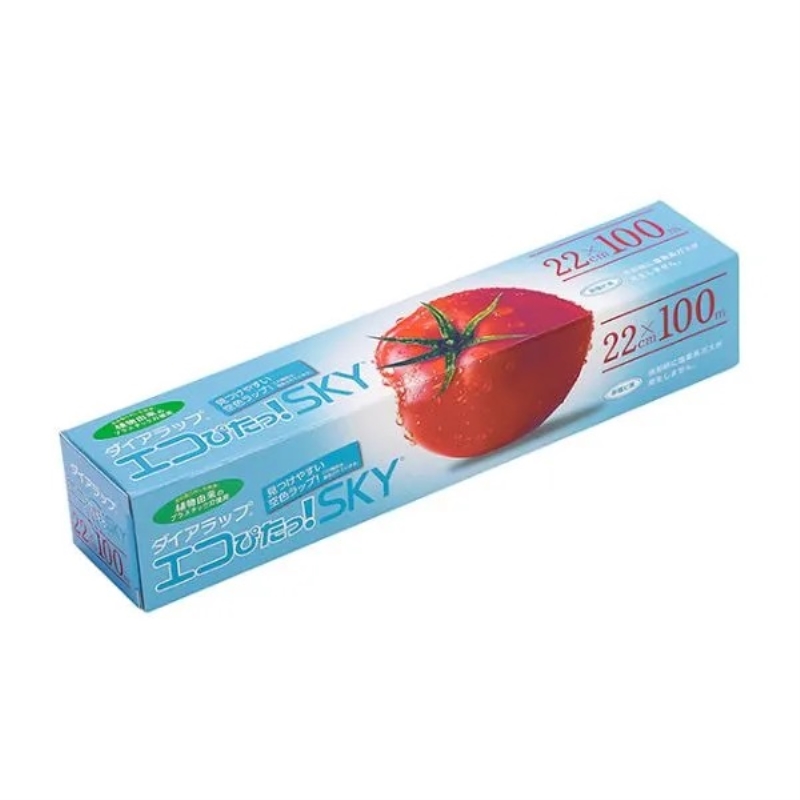 【在庫限り】ダイアラップ　エコぴたっ！ＳＫＹ　２２ｃｍ×１００ｍ