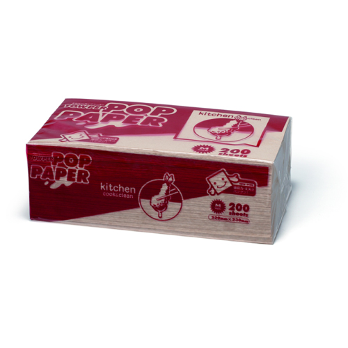 タウパー  ポップペーパーM茶(200枚)  1ｹｰｽ25個入