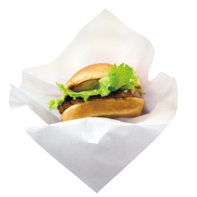 バーガー袋α220角  1袋100枚入