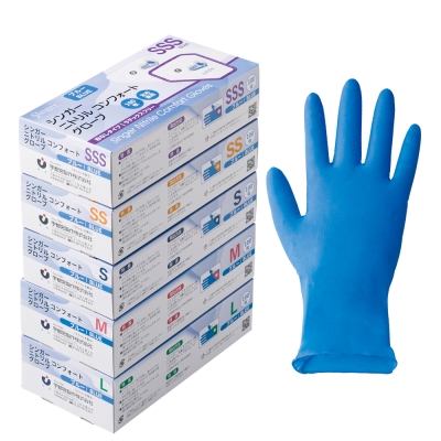 【在庫限り】シンガーニトリルコンフォートブルー　Ｍ(１００枚)