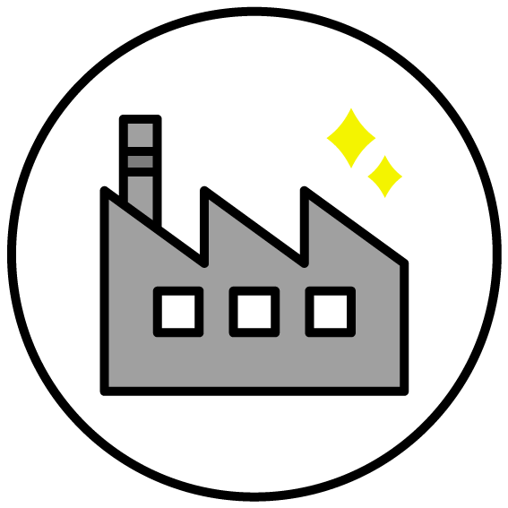 工場内を衛生的に保ちたい